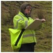 Hand hachuring survey plans